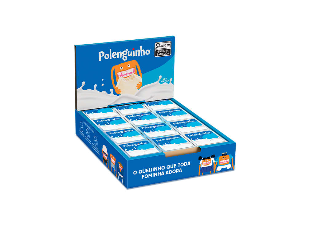 QUEIJO POLENGUINHO POLENGHI 17 G (CX 24 UN)